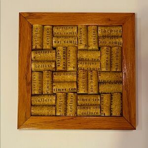 Wooden wine Cork trivet